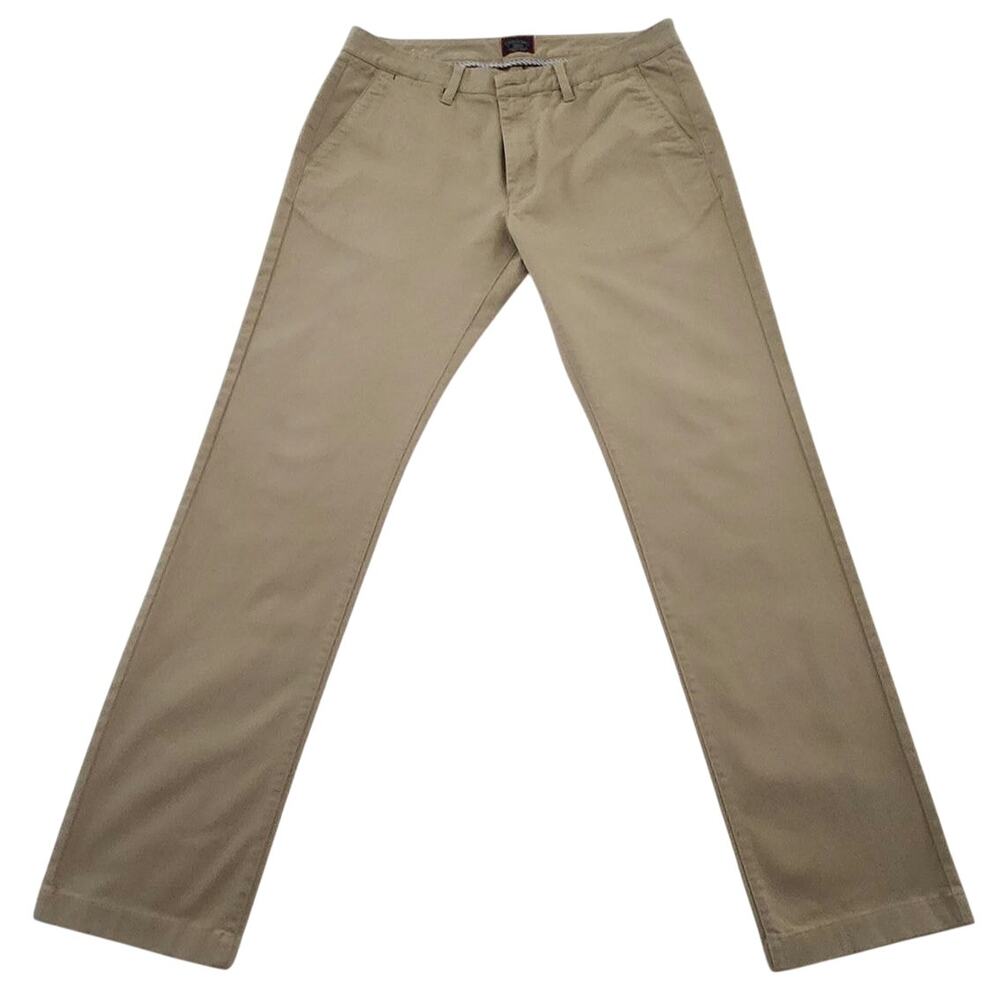 UNTUCKit Men's Relaxed Fit Pants 34x32 Tan Chino Khakis Stretch Business Casual